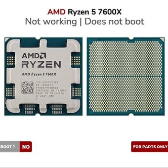 AMD Ryzen 5 7600X Nebootuje / Nefunkční