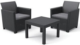 KETER Set zahradního nábytku CLAIRE balcony, grafit