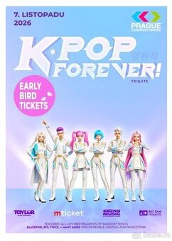 KPOP FOREVER 7.11.2026 Prodám 2 vstupenky