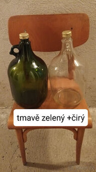 5 l demižony + 1 l láhve + přepravky