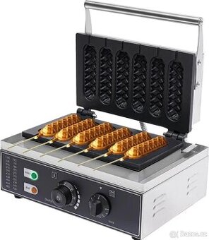 Komerční gril na 6 ks vaflových tyčinek