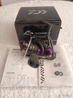 Daiwa naviják, prut a obal