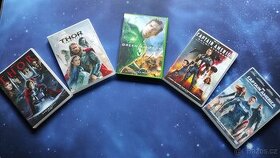 5 DVD Thor 1,2, Green Lantern, Captain America 1,2