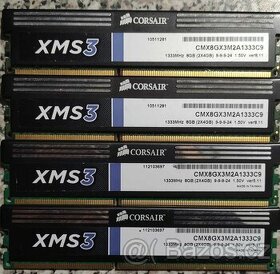 4x4GB DDR3 1333 CL9 1,6V XMP (16GB DDR3 1333) Corsair XMS3 - 1