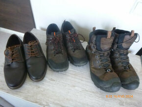 Pánské boty (velikosti: 2x46 a 1x47) - použivaná obuv
