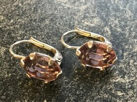 Stříbrné dětské náušnice Swarovski