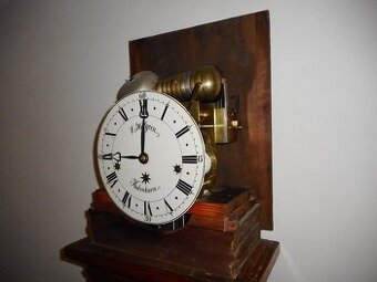 Starožitné dědečkovské hodiny z doby kolem roku 1800 se zvon - 1
