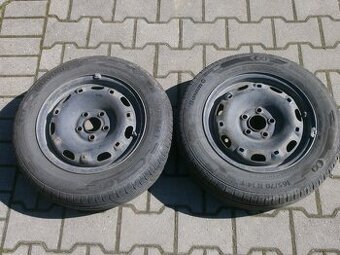 2xObutá letní sada na ŠKODA FABIA 1 BARUM 165/70 R14