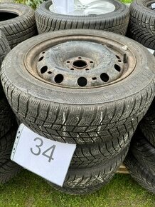 Zimní pneu BARUM 185/60 R15+disky Fabia,Rapid,Polo