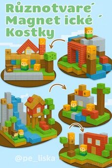 Nové magnetické stavební kostky – inspirováno Minecraftem (1