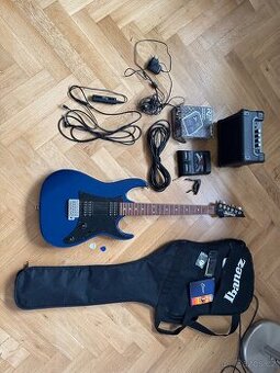 Ibanez IJRX20 starter pack: Kytara, kombo, prisl.