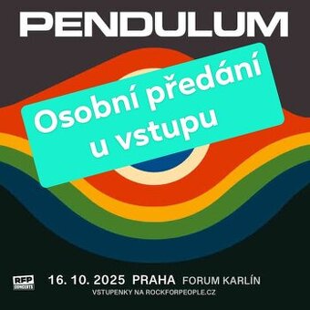 Prodám 1-2 lístky na Pendulum 16.10.2025