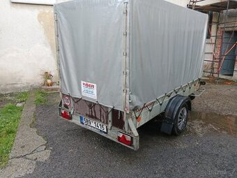 Sklopný vozík Agados do 750kg s plachtou - 1