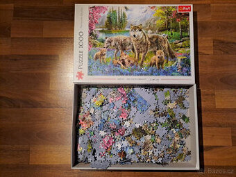 Puzzle, 1000 dílků, Trefl, vlci