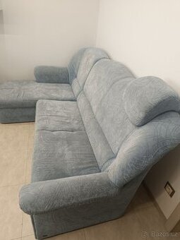 prodám modrý gauč