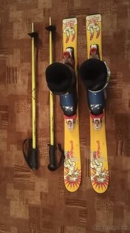 Sjezdové lyže Dynastar 110cm + Boty Nordica + hůlky