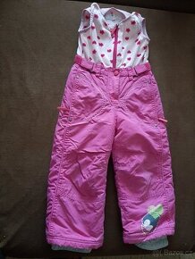Dívčí růžové oteplovací kalhoty