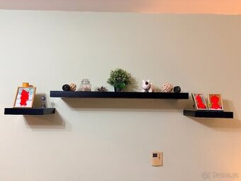 Sada polic LACK, Ikea, černá