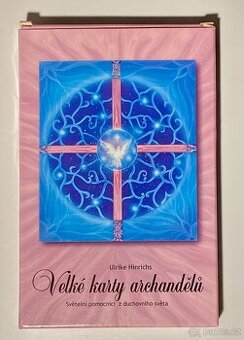 Velké karty archandělů - kniaha včetně 18 karet
