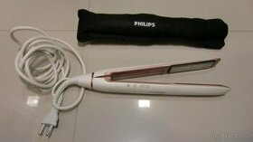 Žehlička na vlasy Philips MoistureProtect HP8374/00 bílá/růž