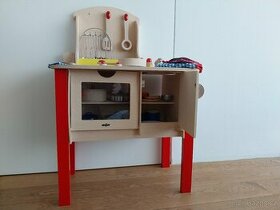 Dětská kuchyňka zn.Woody s vybavením a pokladna ZDARMA - 1