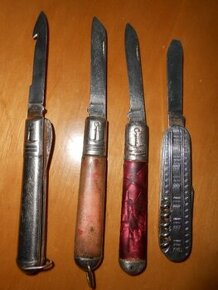 Nože MIKOV 4kusy - stav foto(Rybičky prodané),cena celkem
