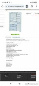 Bosch Chladnička monoklimatická vestavná