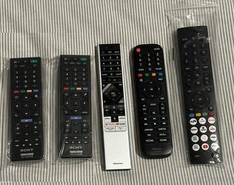 Dialkove ovladace na TV Sony a Hisense