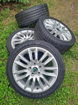 Alu kola 5x112 originál Škoda Octavia II 225/45 R17