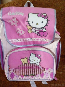 NOVÝ RŮŽOVÝ VYBAVENÝ ŠKOLNÍ BATOH HELLO&KITTY