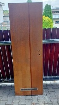 Prodám levé dveře, kvalitní dřevěné SAPELI 60cm - 1