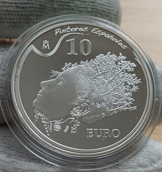 Stříbrná mince 10 € Španělsko 2009