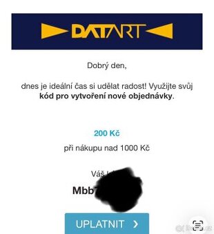 Sleva 200 Kč Datart