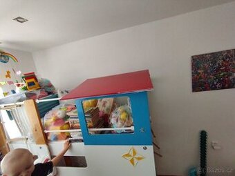 Dětská dvoupatrová postel ve tvaru lodi Polárka