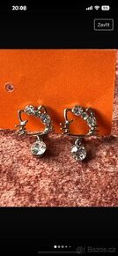 Naušnice s kočičkou Hello Kitty