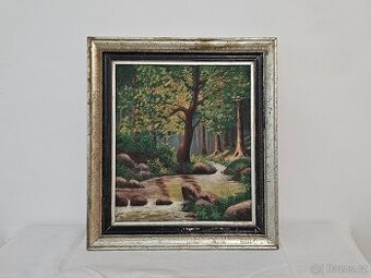 Starý obraz - lesni potok