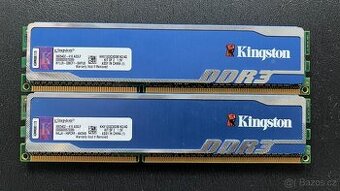 Kingston HyperX paměti DDR3 - kit 2x4GB