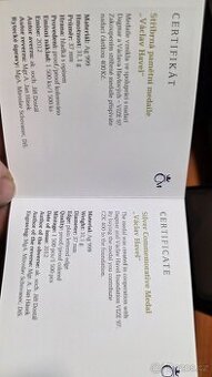 Stribrna proof mince Vaclav Havel 2x