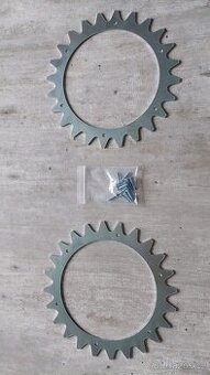 Přídavná kola k robotické sekačce