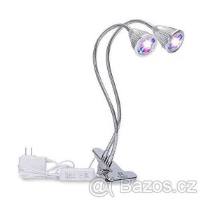 7W LED duální osvětlení s držákem pro pěstování rostlin