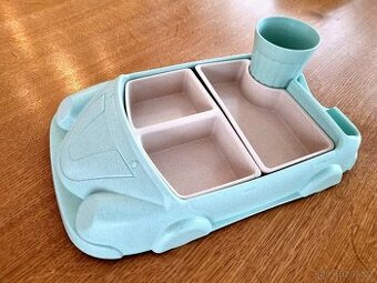 Dětské nádobí AUTO - miska s 3 částmi plus hrnek - 1