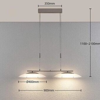 LED Stmívatelný lustr na lanku 2xLED/11,5W nový v krabici