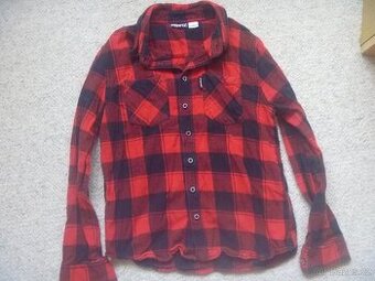 červenočerná kostkovaná košile zn. Pepperts vel. 146