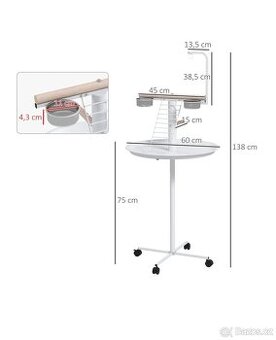 Stojan pro papoušky  jako nový.