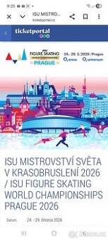 Prodám 2 vstupenky VIP Muži volné jízdy