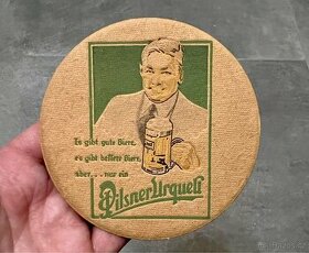 PIVOVAR PILSNER URQUELL - PŘEDVÁLEČNÝ PIVNÍ TÁCEK - 1