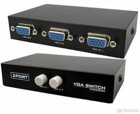 VGA switch - 2x vstup, 1x výstup. Rezervace