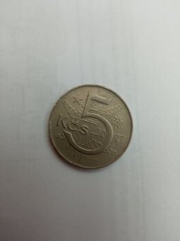 prodám výroční minci 5 Kčs, ČSSR, 1982