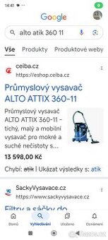 Prodám prům.vysavac nilfix alto 360 11
