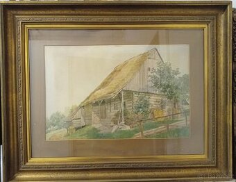 akvarel K. Šimůnek - 1
